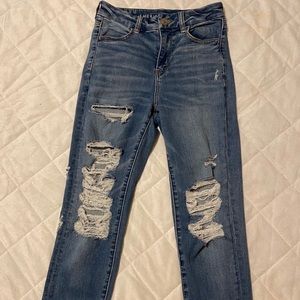 American Eagle ripped jeans
